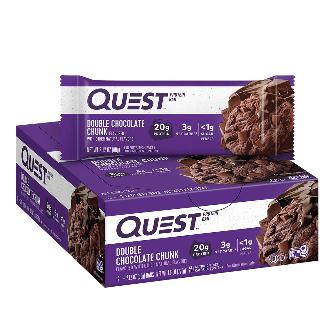 Quest Nutrition protein bar box - Double Chocolate Chunk