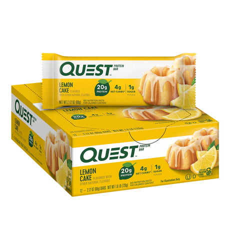 Quest Nutrition protein bar box - Lemon Cake