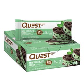 Quest Nutrition protein bar box -  Mint Chocolate Chunk