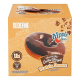 Box of Redefine Foods Chocolate Chip Cookie Dough Protein Donuts with 15g protein per serving, high-protein low-sugar snack