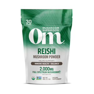 OM Mushroom Superfood - Poudre de champignons Reishi certifiée biologique - 60 g