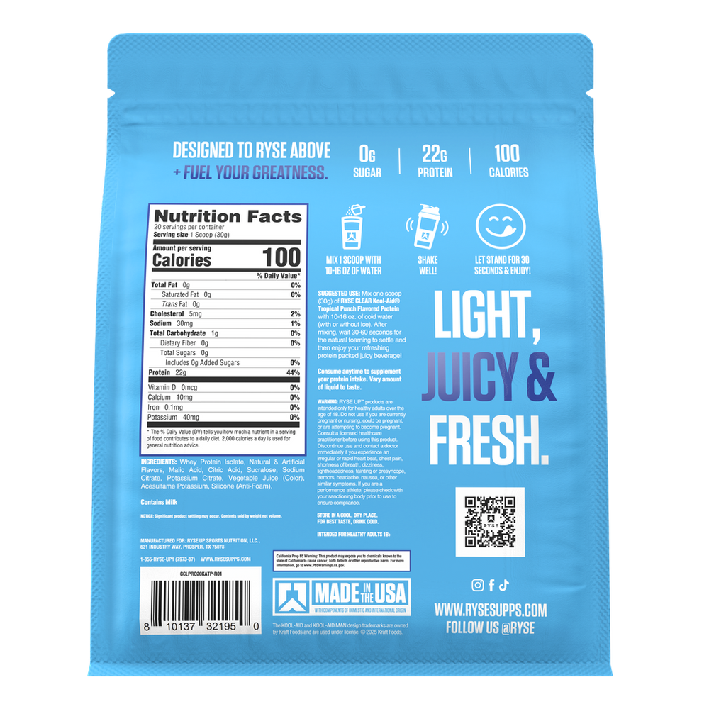 Ryse - Clear Protein - 20 serv.