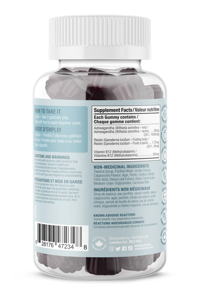 SUKU Vitamins - Ashwachill - 60 Gummies