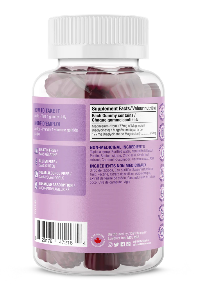 SUKU Vitamins - Mega Magnesium - 60 Gummies