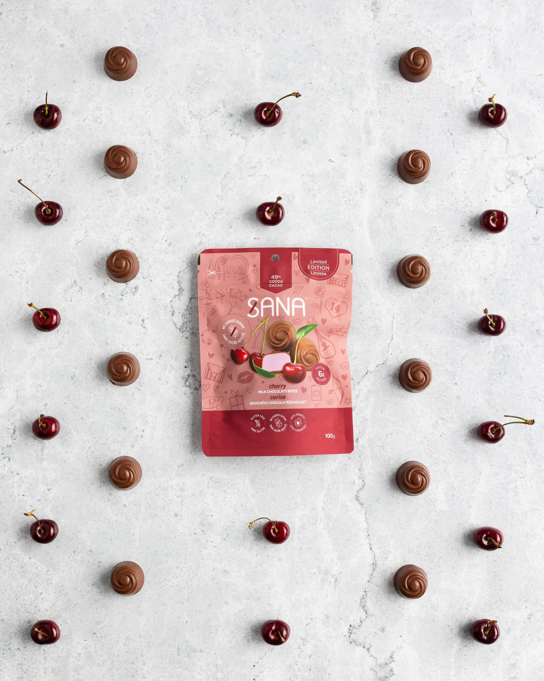 Sana - No Sugar Added Chocolatey Bites - 100g