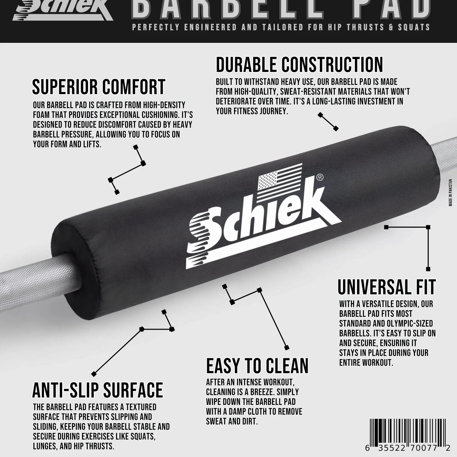 Schiek Barbell Pad