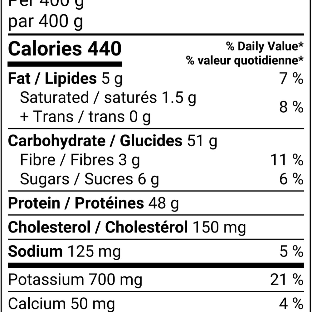 Repas Hulk - Poulet au miel et à l'ail - 420 g
