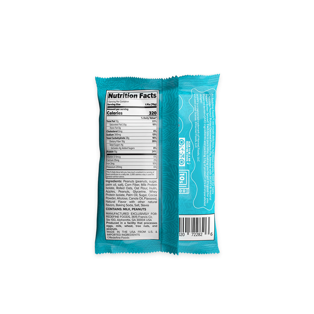 Redefine Foods - Tarte protéinée à l'avoine 70 g - Boîte de 8