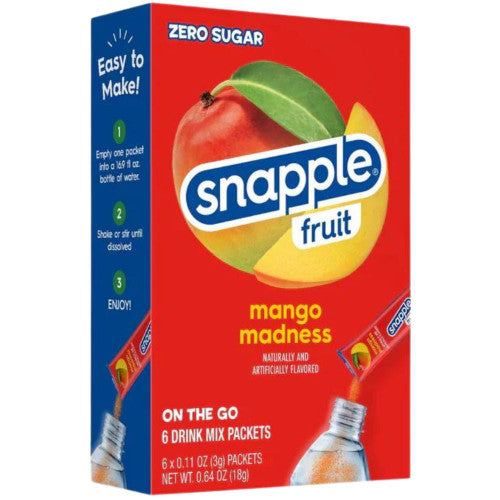 Snapple - Zero Sugar Singles To Go Drink Mix - Pak 6