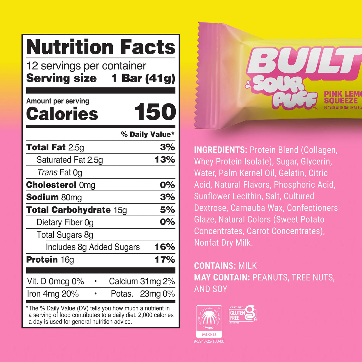 Built Bar Puffs Canada - Limited Edition Protein Bar - 40g