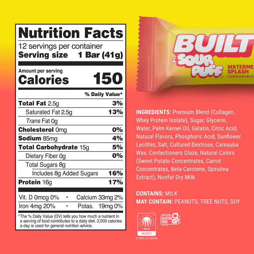 Built Bar Puffs Canada - Limited Edition Protein Bar - 40g