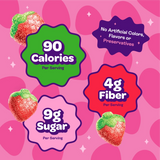 Joyride Sour Strawberry Gummies – Low Sugar Sour Worms, 3.5 oz