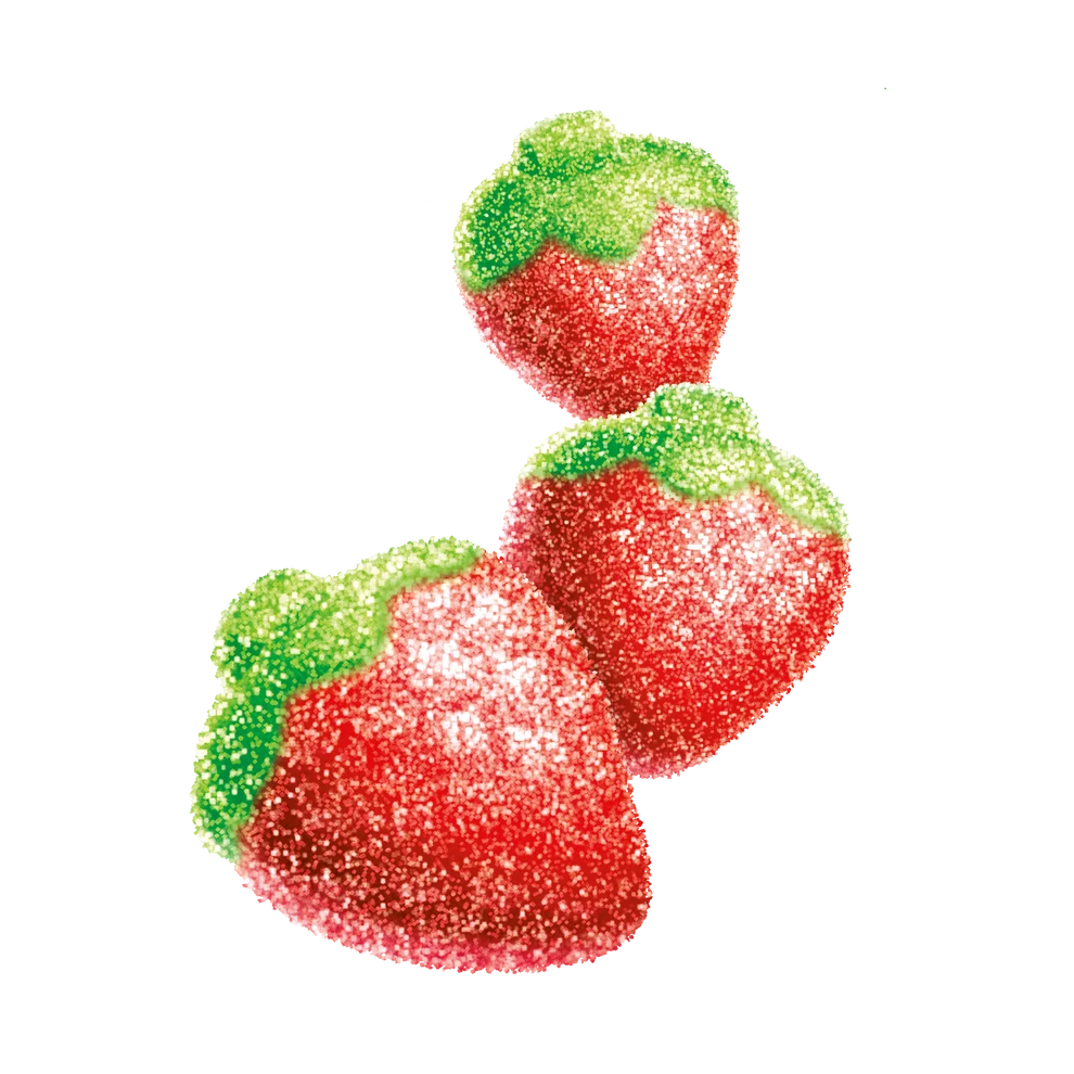 Joyride Sour Strawberry Gummies – Low Sugar Sour Worms, 3.5 oz