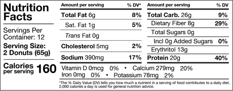 Legendary Foods - Protein Donuts - 12 X 65g