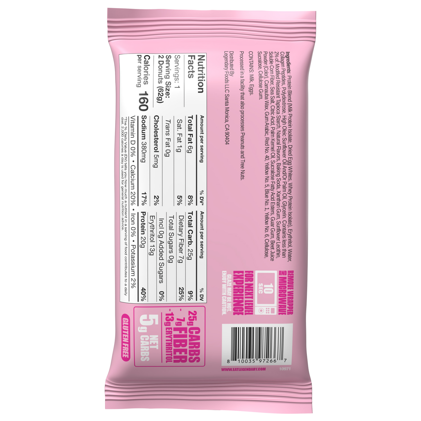 Legendary Foods - Beignets protéinés - 65 g