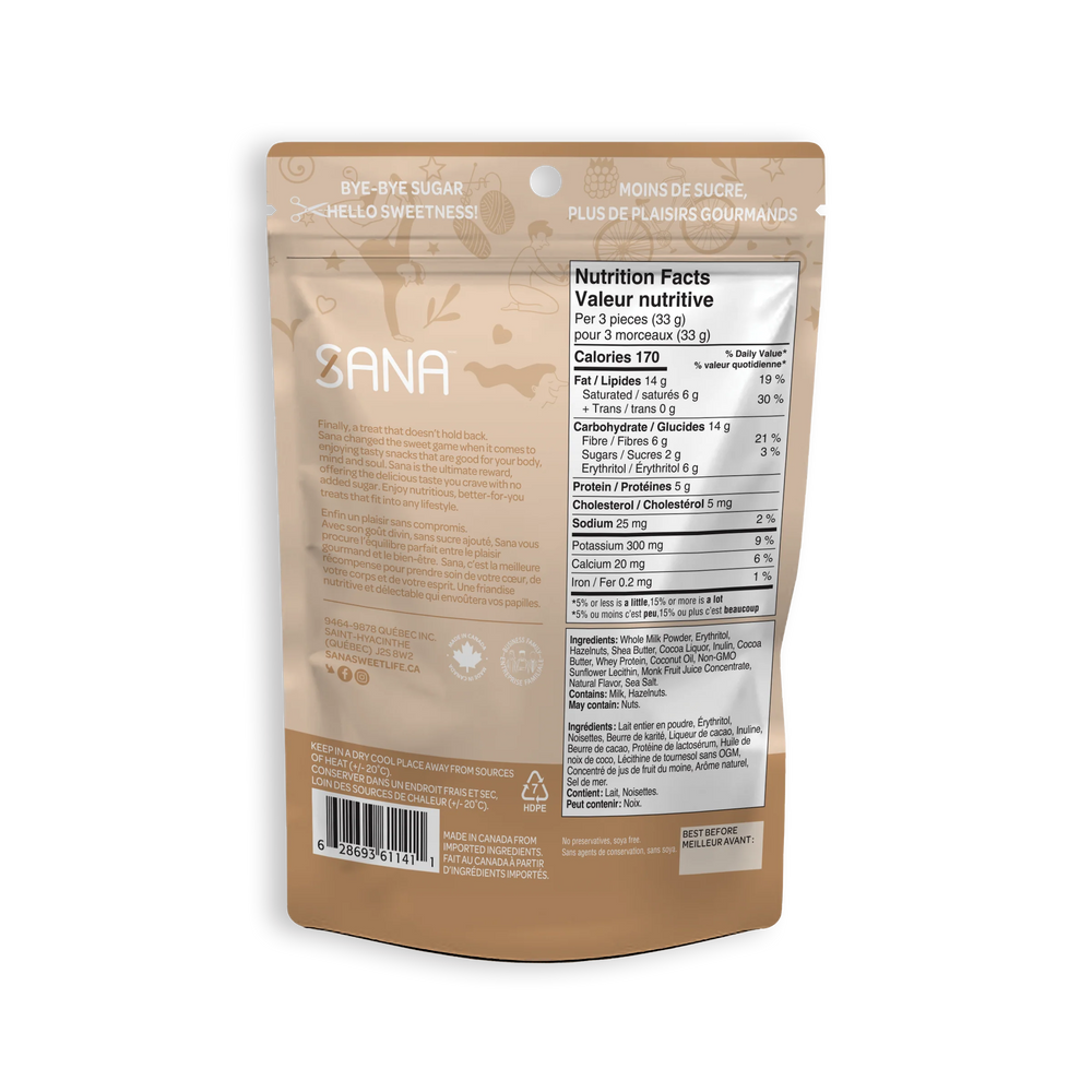 Sana - No Sugar Added Chocolatey Bites - 100g