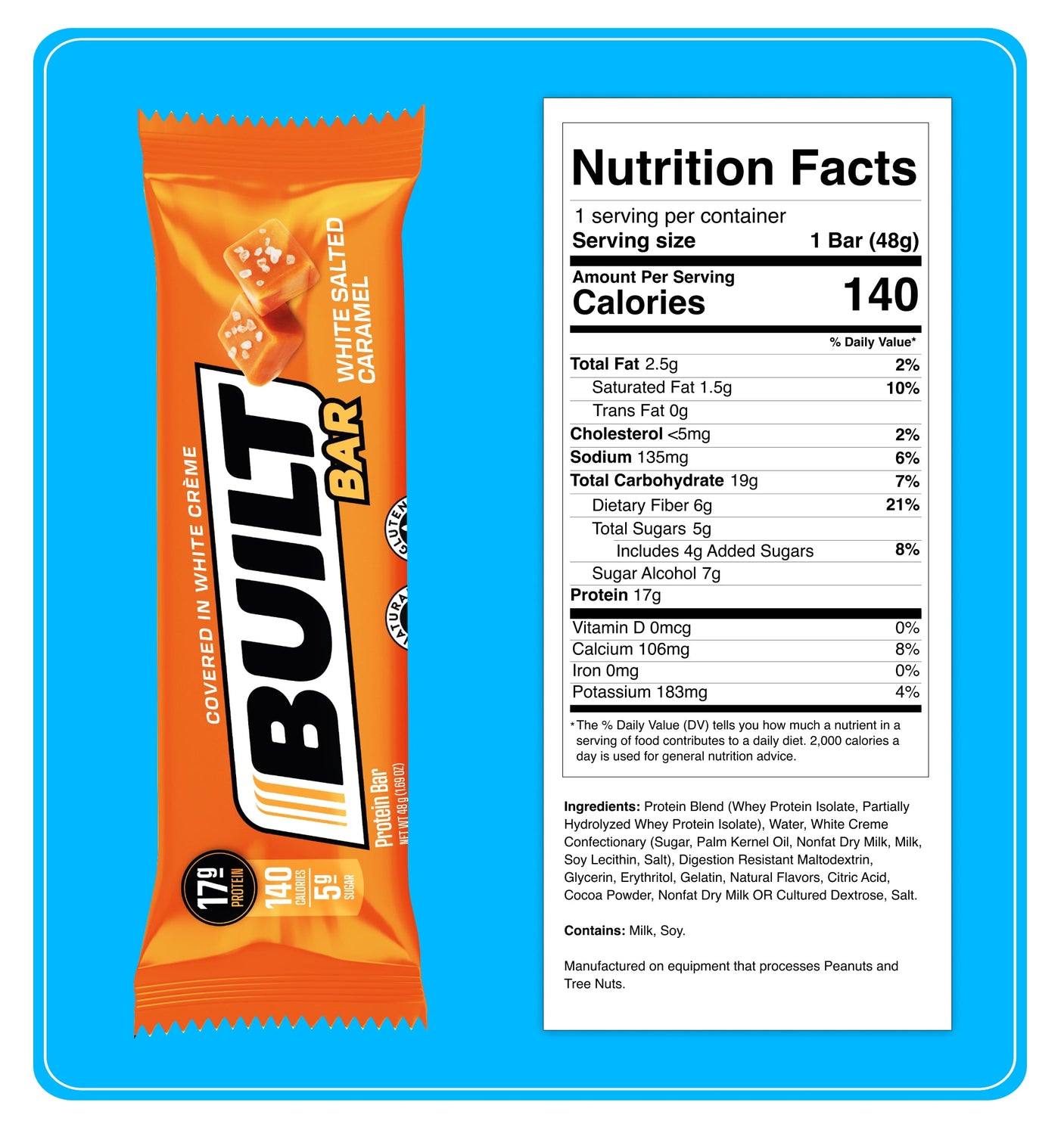 Built Protein Bar - 100% Real Chocolate - Zero Guilt 49g