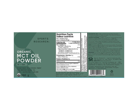 Sports Research - Organic MCT Oil C8+C10 - 414ml
