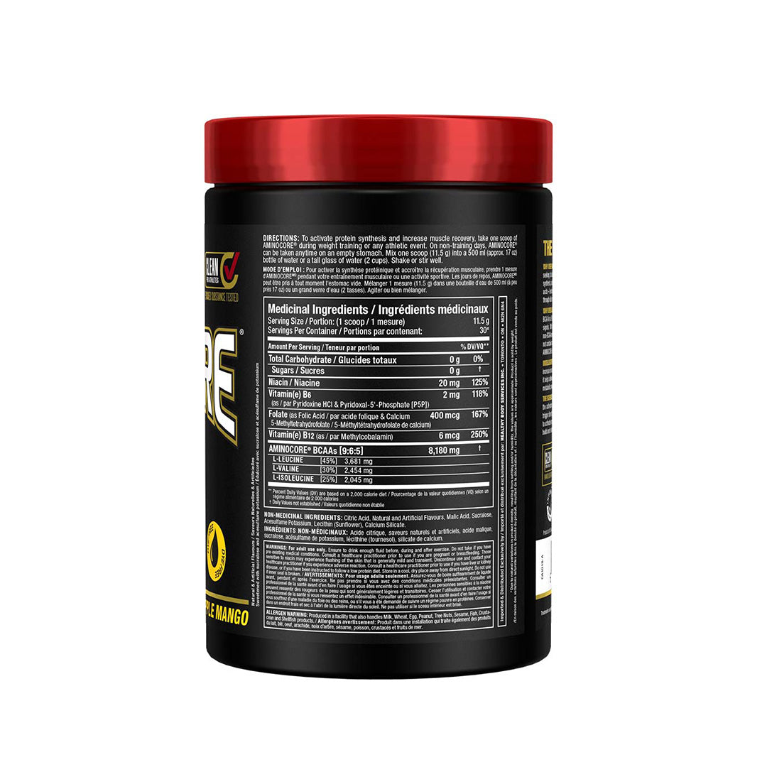 Allmax Nutrition Medicinal Ingredients Aminocore BCAA 345g Pineapple Mango flavor