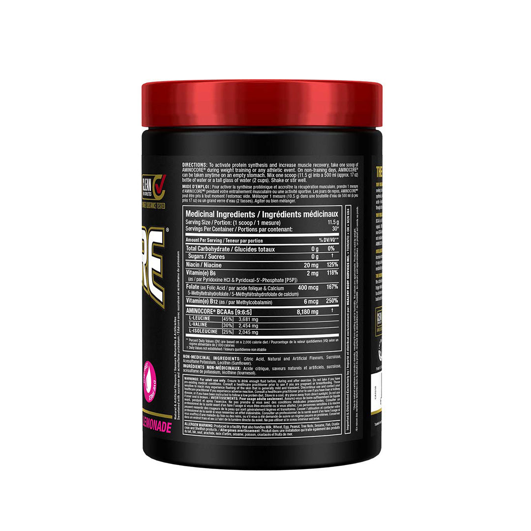 Allmax Nutrition Medicinal Ingredients Aminocore BCAA 345g Pink Lemonade flavor