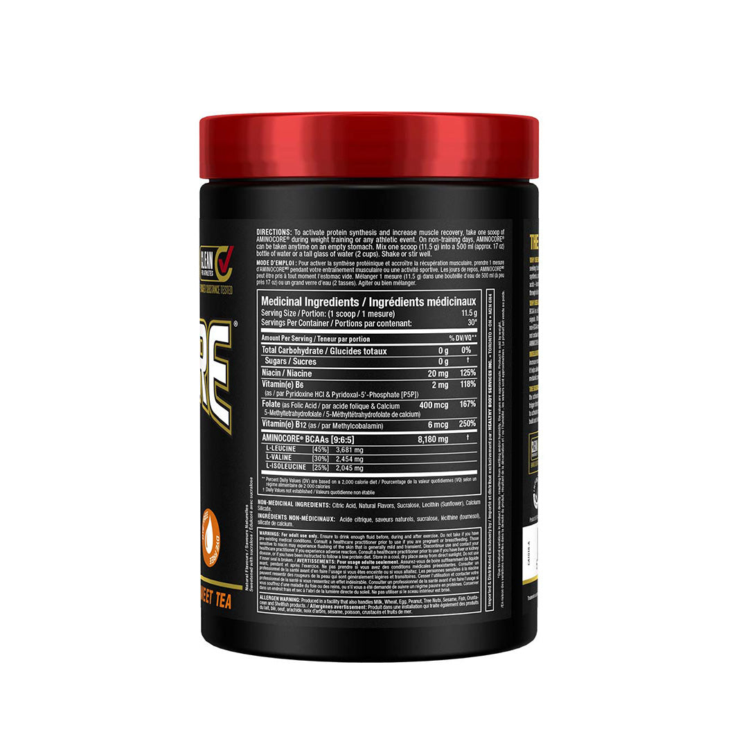 Allmax Nutrition Medicinal Ingredients Aminocore BCAA 345g Sweet Tea flavor