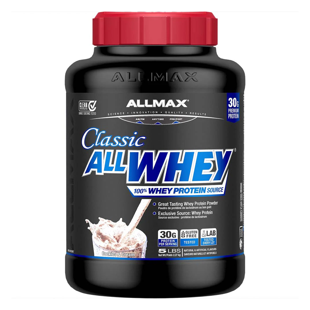 Allmax Classic All Whey 5lb Cookies & Cream flavor