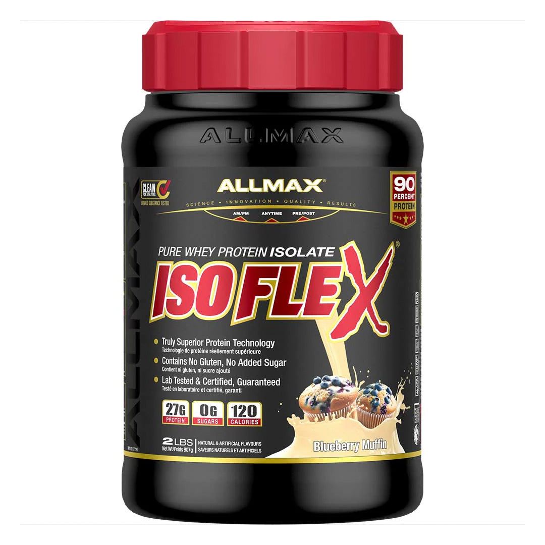 Allmax Nutrition Isoflex 2lb Blueberry Muffin flavor