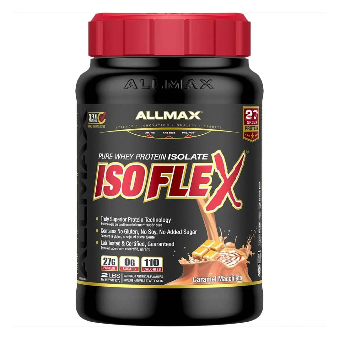 Allmax Nutrition Isoflex 2lb Caramel Macchiato flavor