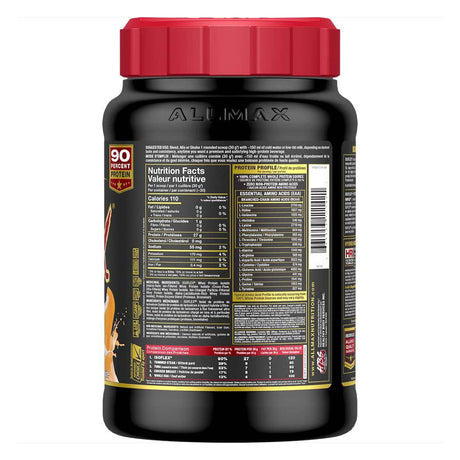 Allmax Nutrition Isoflex 2lb Nutrittion facts orange dreamsicle flavor