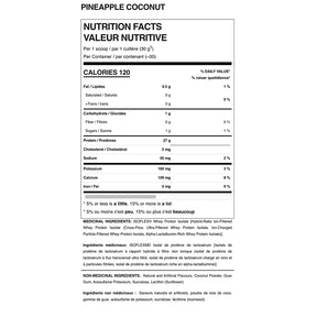 Allmax Nutrition Isoflex Nutrittion facts and ingredients Pineapple flavor