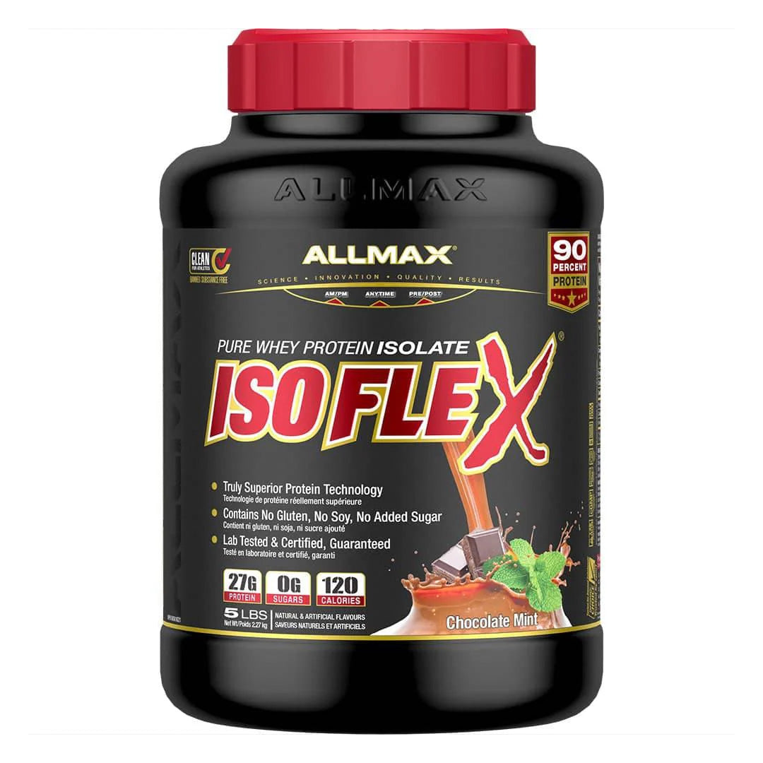 Allmax Nutrition Isoflex 5lb Chocolate Mint flavor