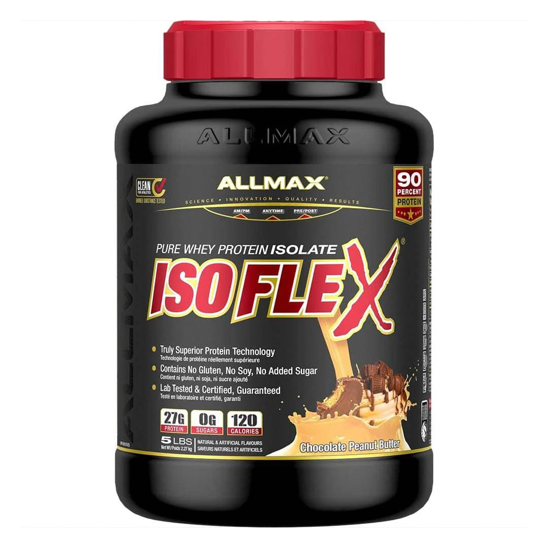 Allmax Nutrition Isoflex 5lb Chocolate Peanut Butter flavor