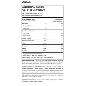 Allmax Nutrition Isoflex Nutrittion facts and ingredients Vanilla flavor