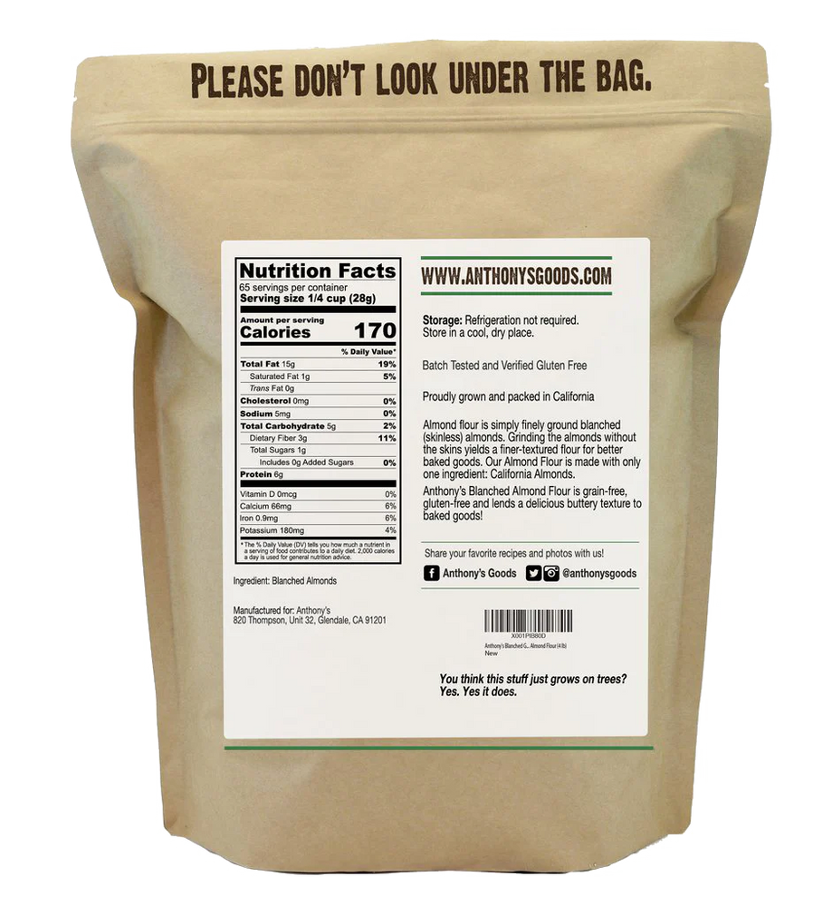 Anthony's Good - Premium Blanched Almond Flour - 2lb