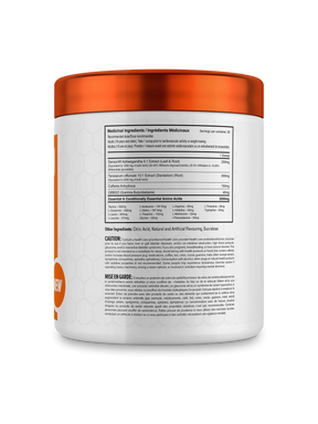 Ballistic Quick Prep Crushin’ Cream Soda back label showing ingredients, nutritional facts, usage instructions, and caution text for the natural metabolism booster and energy and fat burner supplement.