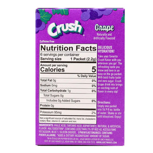 Crush - Zero Sugar Singles To Go Drink Mix - Pak 6