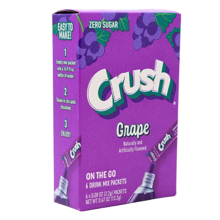 Crush - Zero Sugar Singles To Go Drink Mix - Pak 6