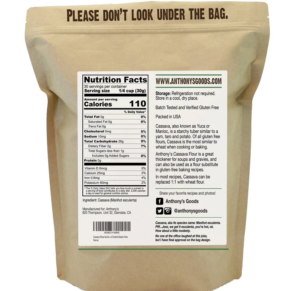 Anthony's Good - Premium Gluten Free Casava Flour - 2lb