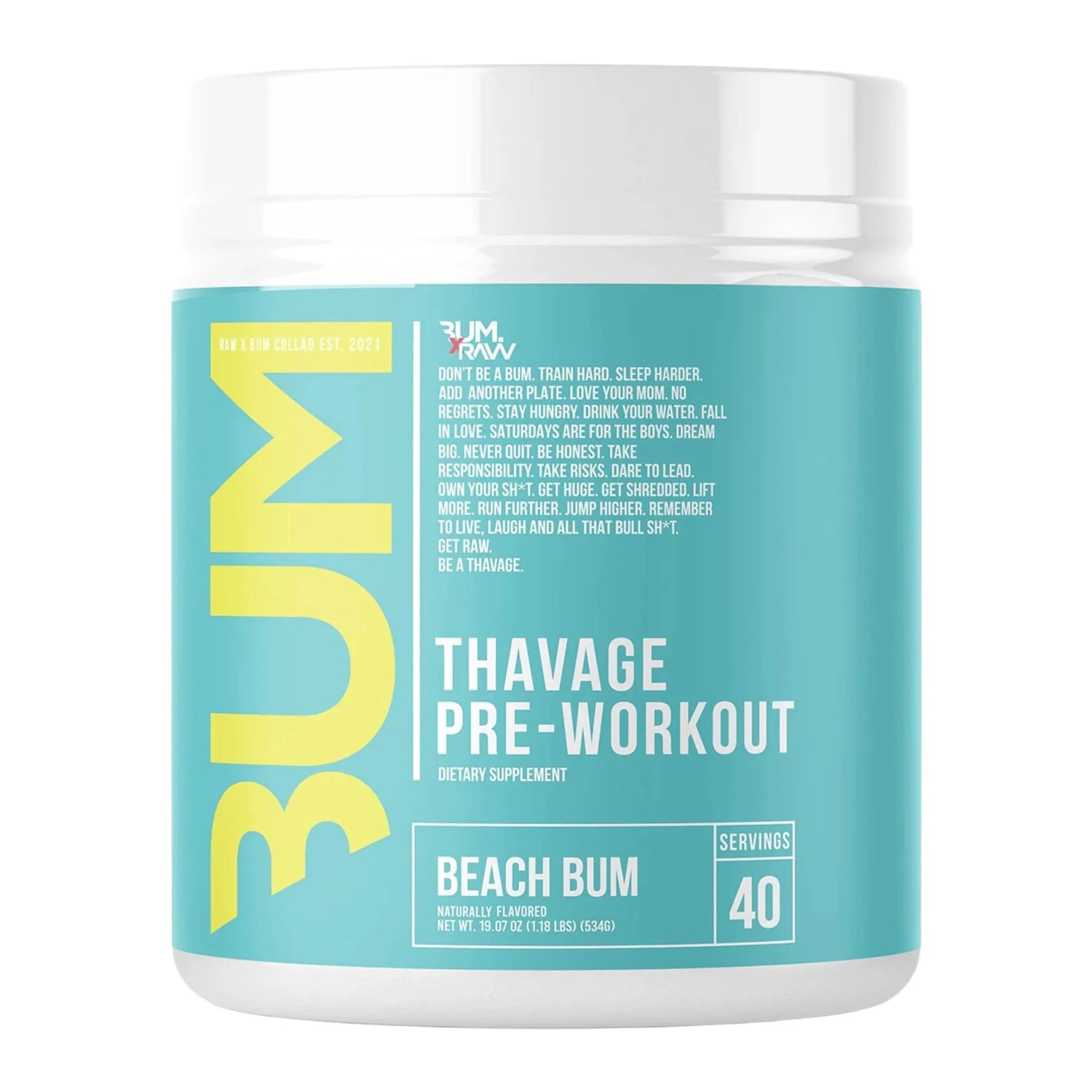Raw Nutrition - CBum Series Thavage Pré-entraînement - 40 portions