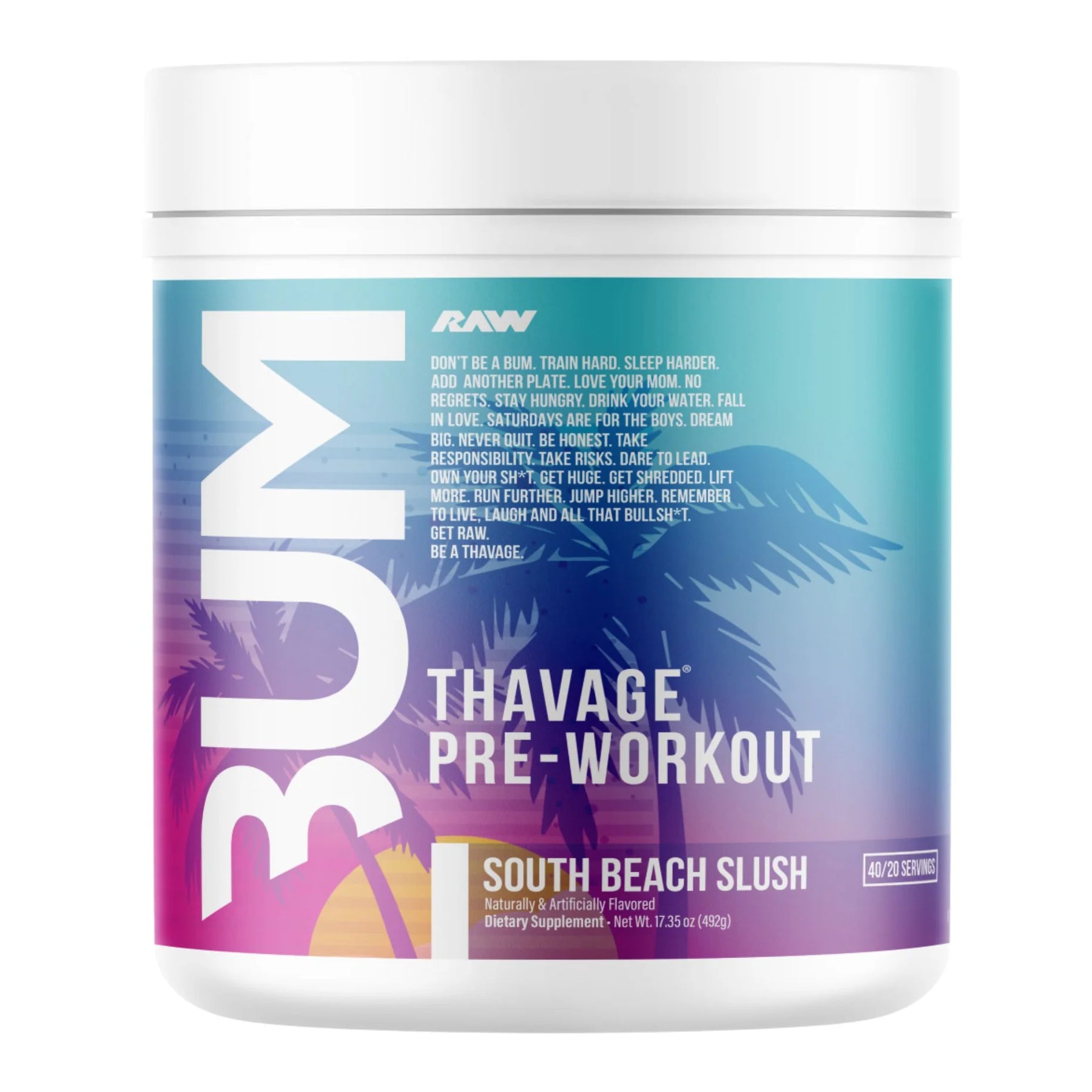 Raw Nutrition - CBum Series Thavage Pre Workout - 40 serving