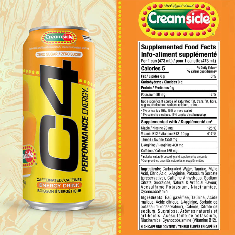 Cellucor - C4 Boisson énergisante gazeuse en canette - 12 x 473 ml