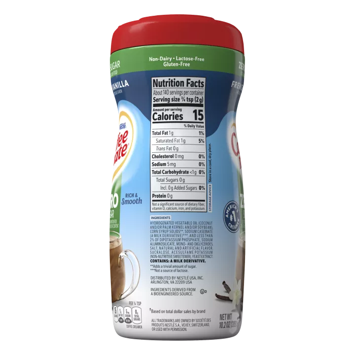 Nestle - Sugar Free Coffee Mate Powder - 10.2 oz