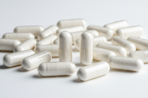 creatine an image of capsules of creatine no brnand