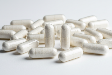 creatine an image of capsules of creatine no brnand