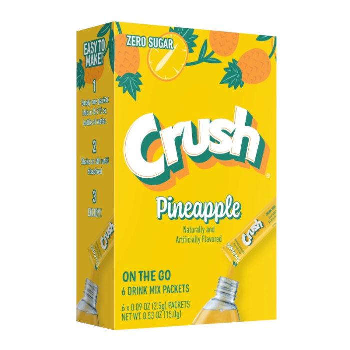 Crush - Zero Sugar Singles To Go Drink Mix - Pak 6
