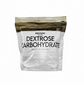 Package of Bulk Protein Canada Dextrose Carbohydrate on a white background