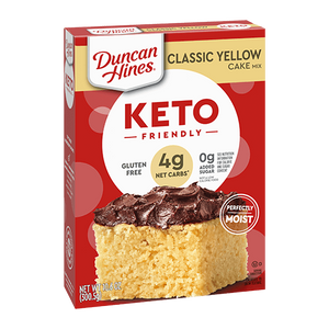 Duncan Hines - Préparation pour gâteau jaune compatible avec le régime cétogène - 300 g