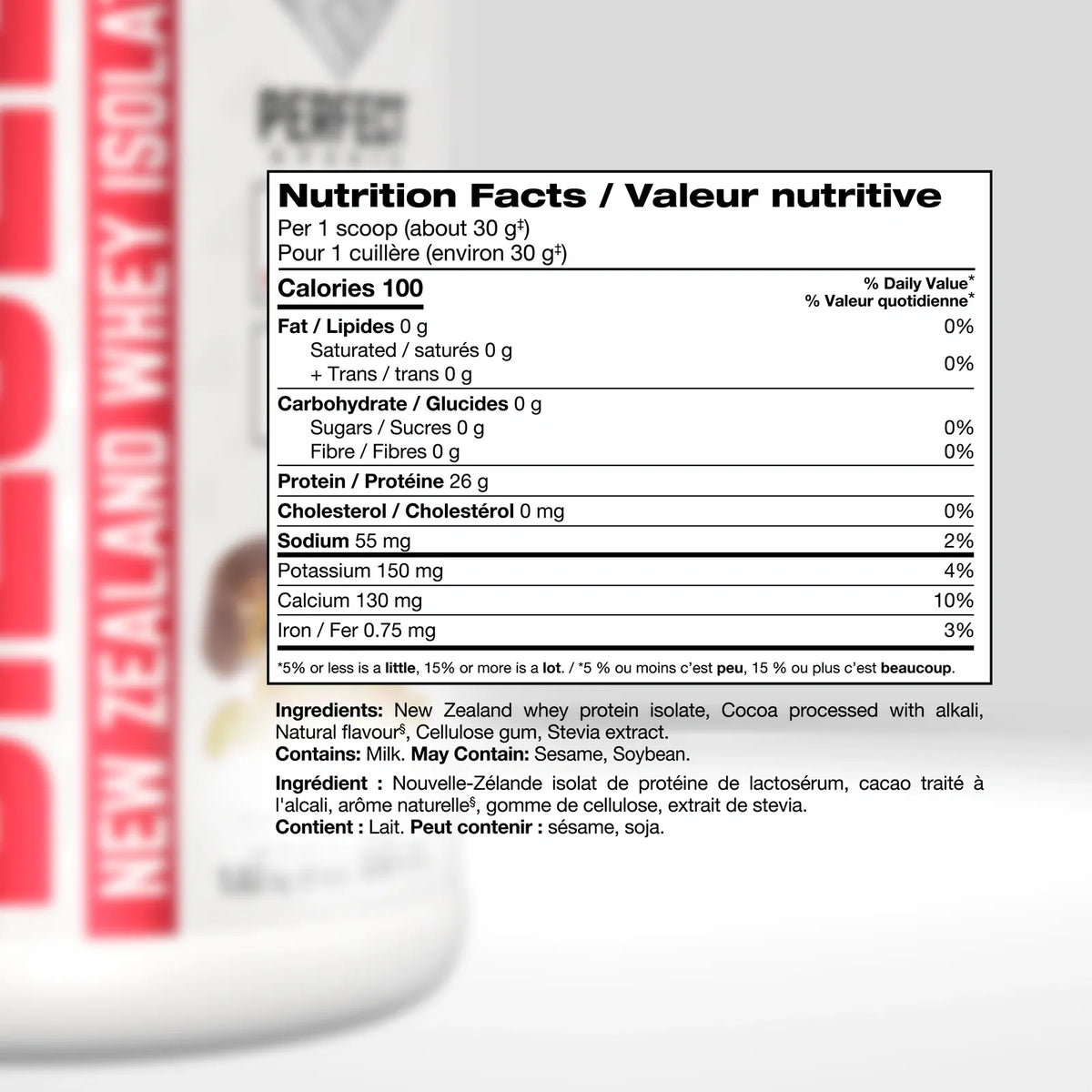 Perfect Sports - Diesel New Zealand Whey Isolate Protein - 4lbs