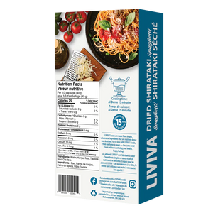 Liviva - Low Carb Keto Pasta High Protein Shirataki Spaghetti - 120g