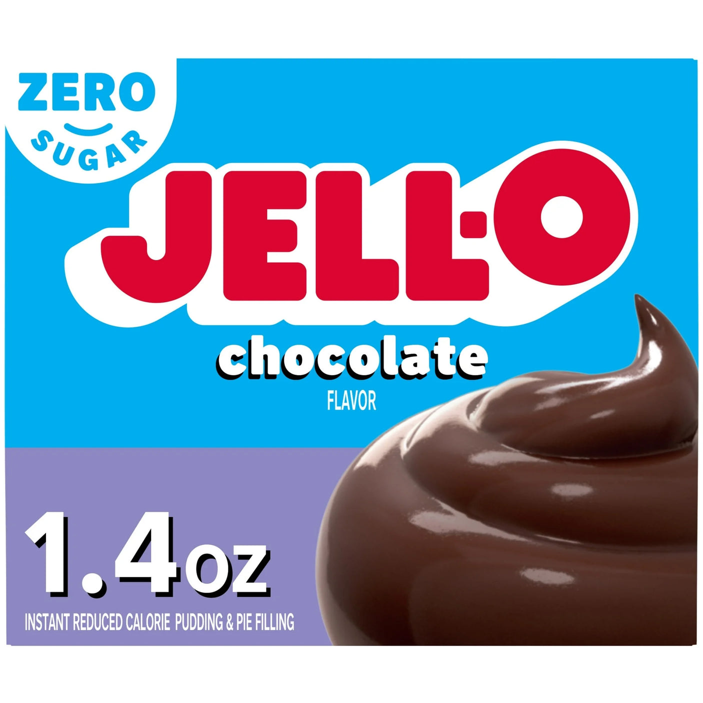 Jell-O Zero Sugar Instant Pudding & Pie Filling – Reduced Calorie Dessert Mix (1oz)
